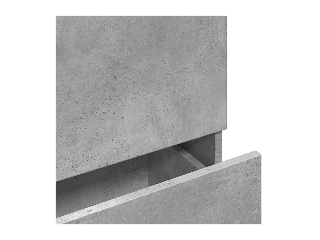 Mobile lavabo grigio cemento 78x37x59 cm in legno ingegnerizzato