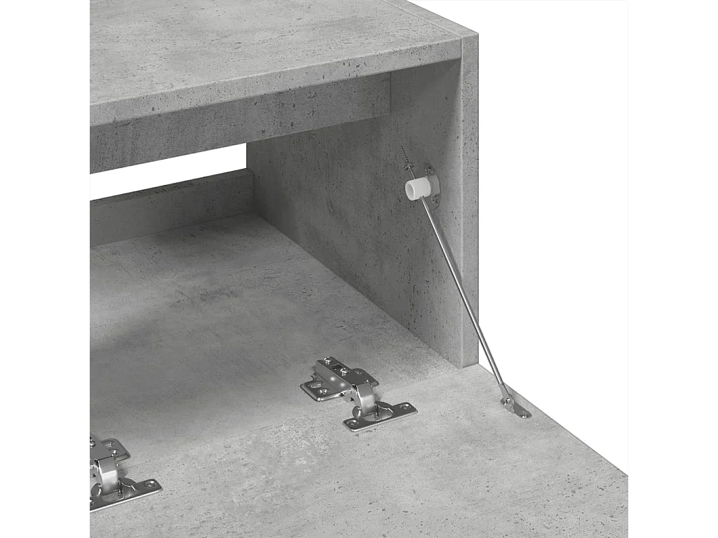 Mobile lavabo grigio cemento 78x37x59 cm in legno ingegnerizzato