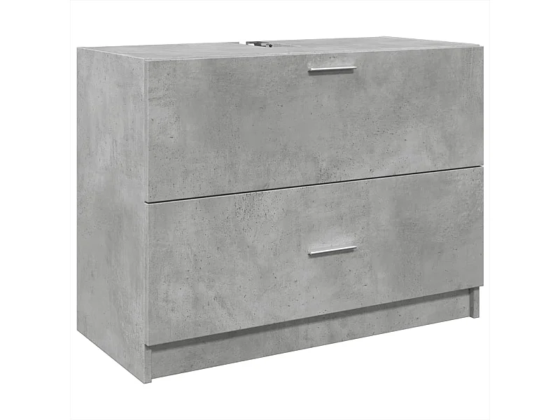 Armoire d'évier gris béton 78x37x59 cm Bois d'ingénierie