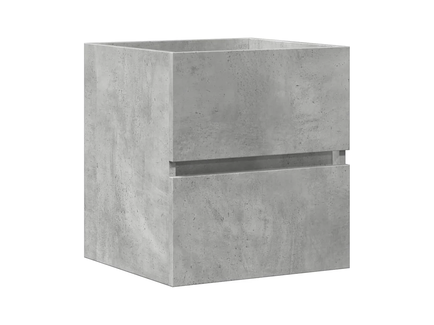 Betongrijze spoelbakkast 41x38,5x45 cm bewerkt hout