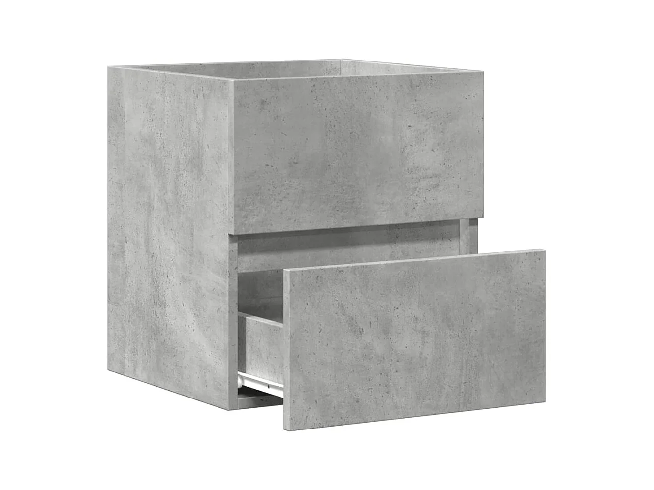 Betongrijze spoelbakkast 41x38,5x45 cm bewerkt hout