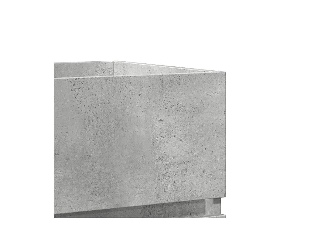 Betongrijze spoelbakkast 41x38,5x45 cm bewerkt hout