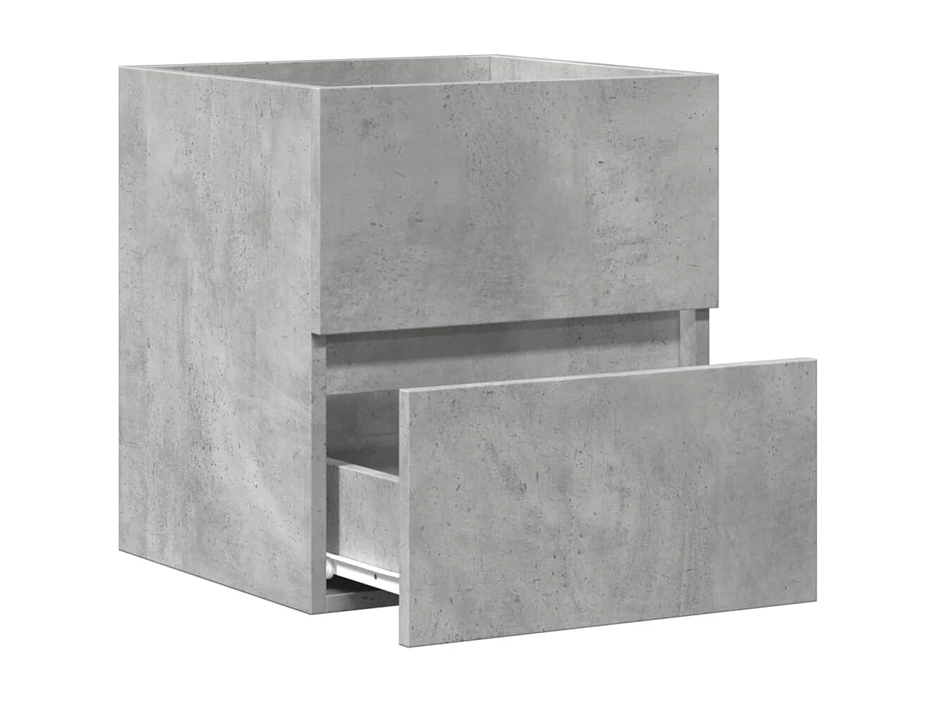 Betongrijze spoelbakkast 41x38,5x45 cm bewerkt hout