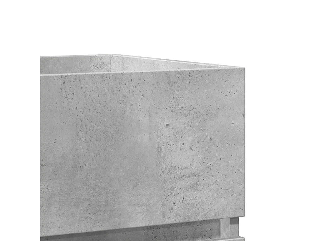 Betongrijze spoelbakkast 41x38,5x45 cm bewerkt hout