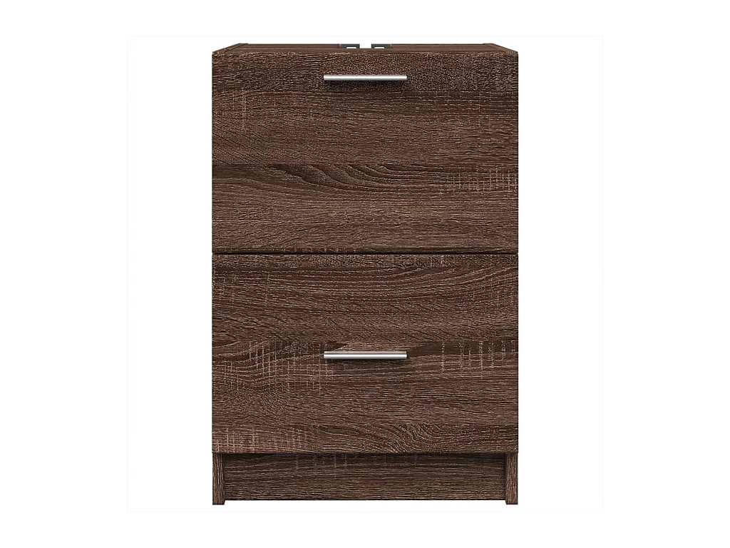 Bruine eikenhouten spoelbakkast 40x37x59 cm bewerkt hout