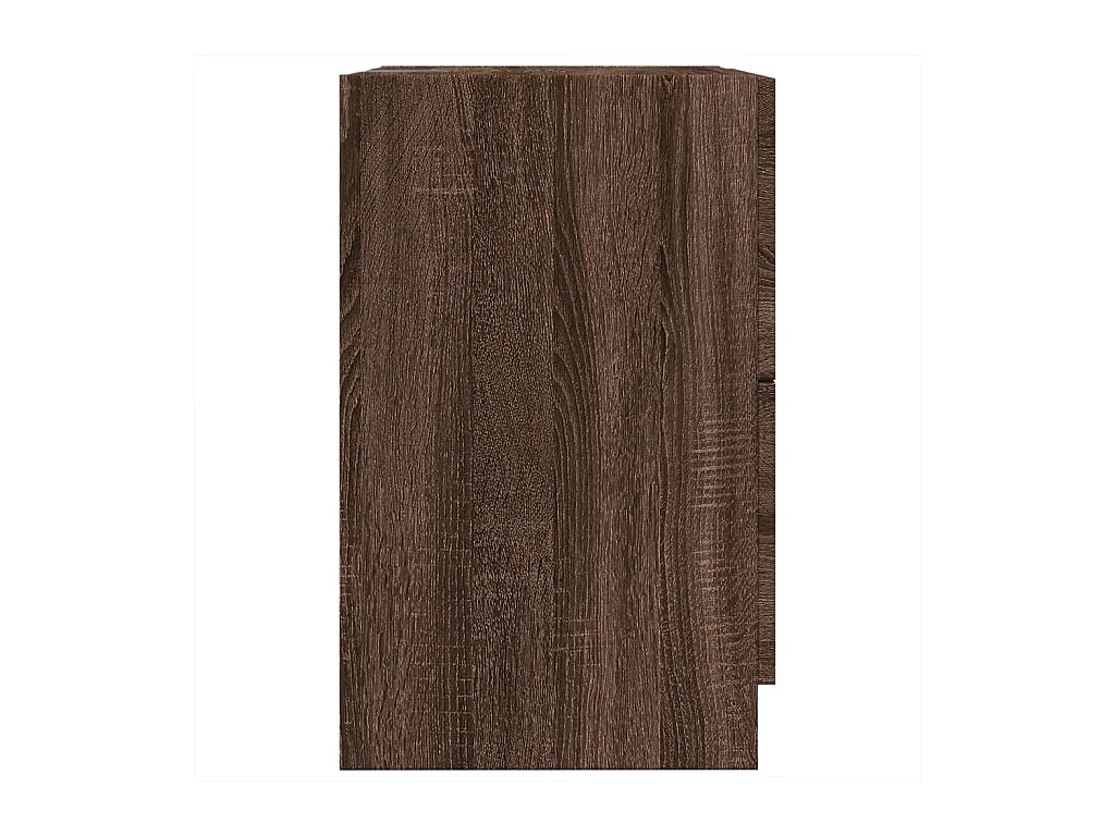 Bruine eikenhouten spoelbakkast 40x37x59 cm bewerkt hout