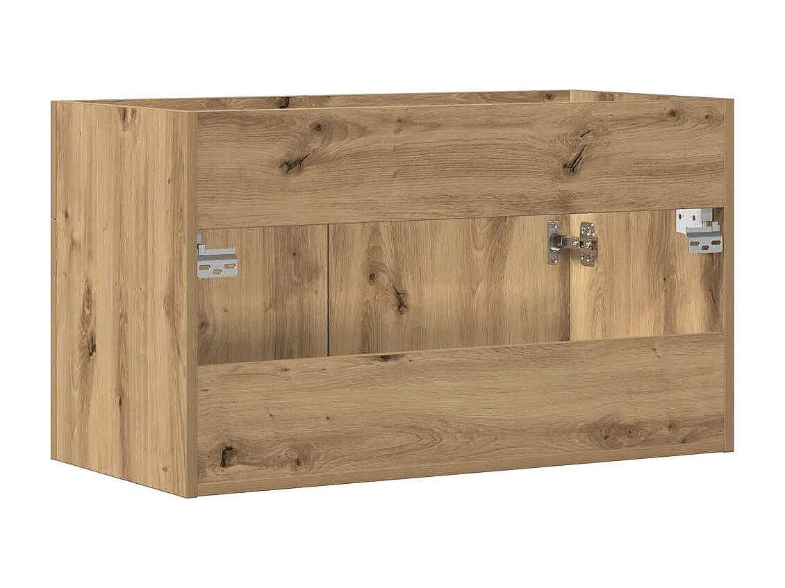 Badkamer wastafelkast handgemaakt eikenhout