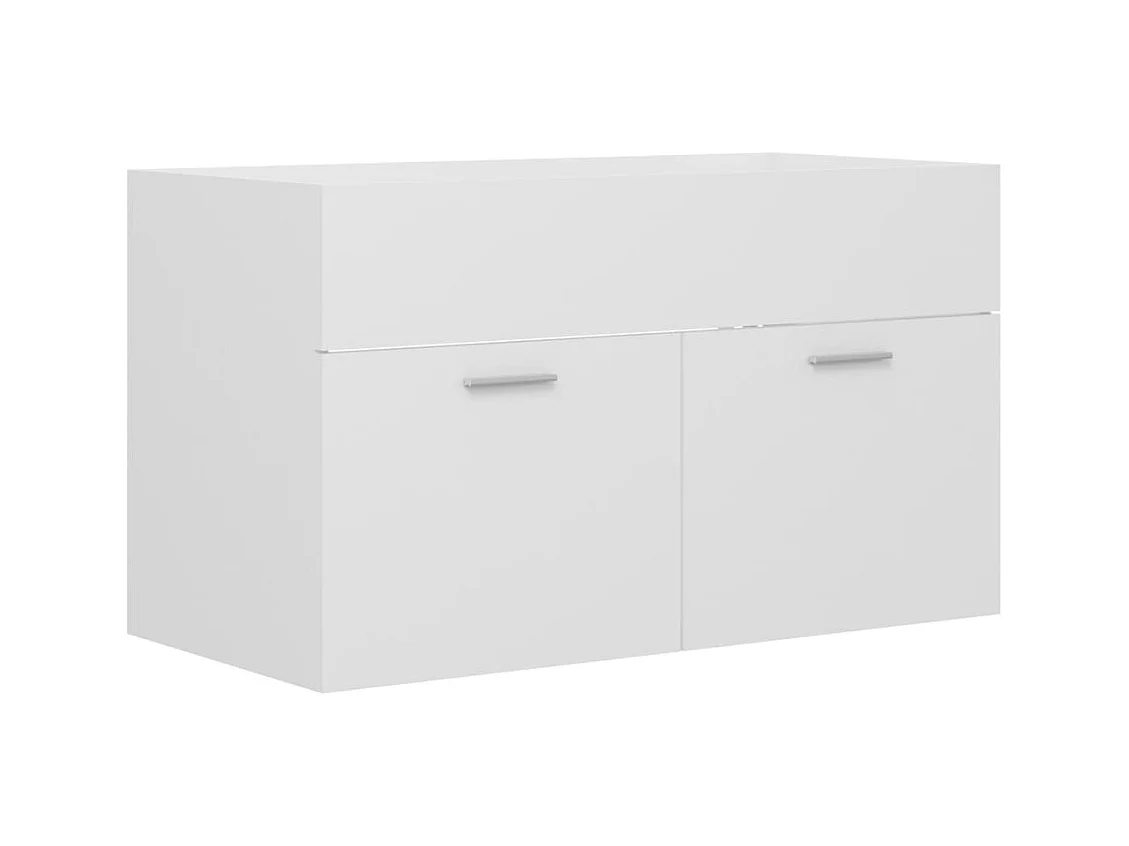 Mueble para lavabo blanco 80x38,5x46 cm Madera de ingeniería