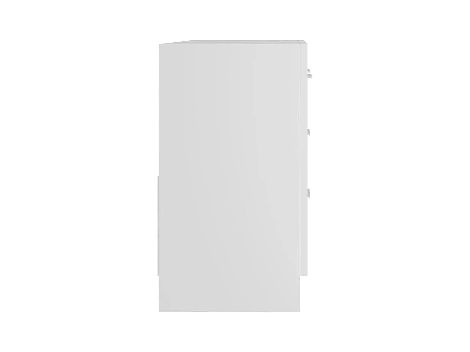 Witte spoelbakkast 63x30x54 cm bewerkt hout