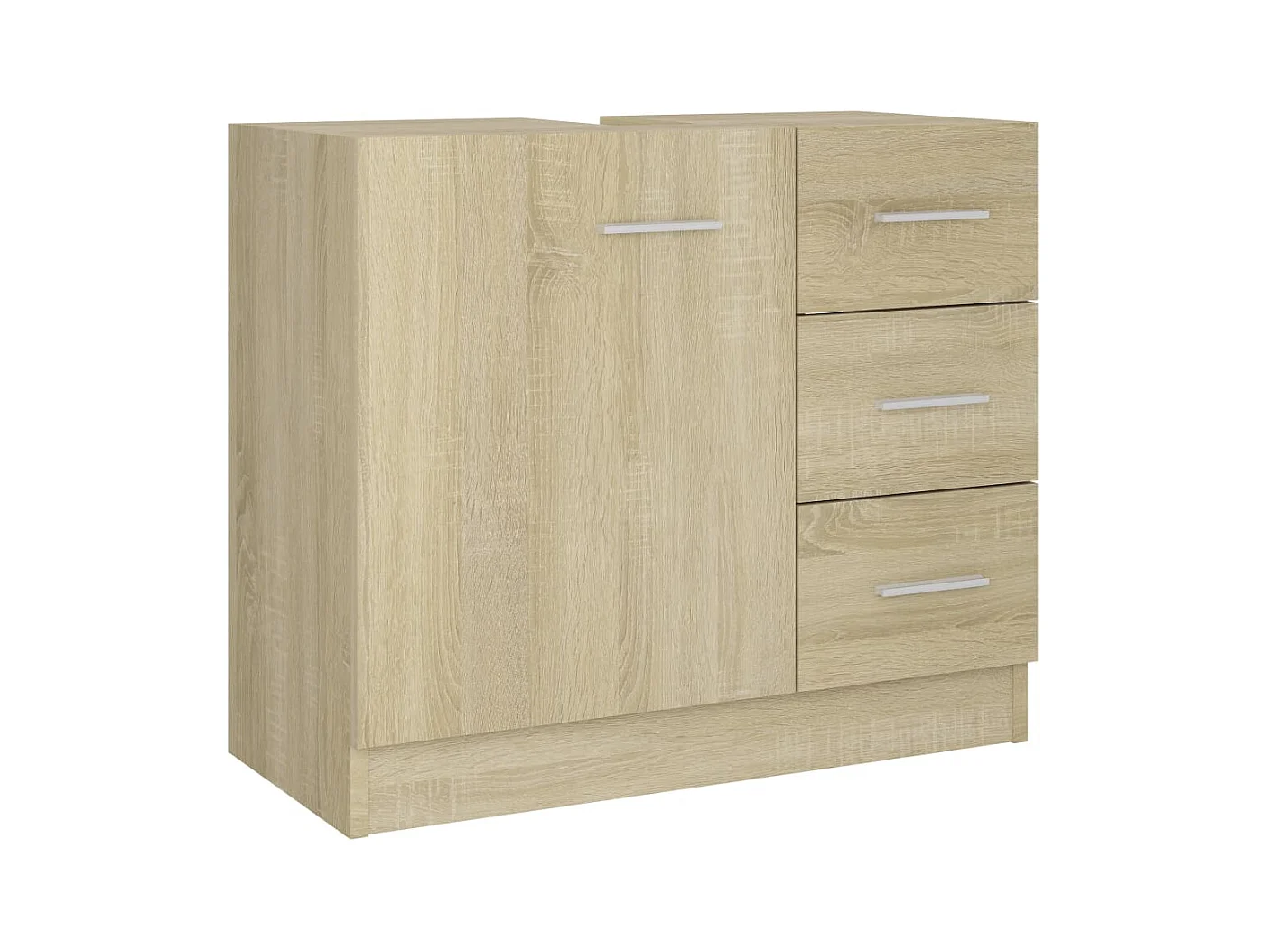 Mueble para fregadero de roble Sonoma de 63 x 30 x 54 cm de madera de ingeniería