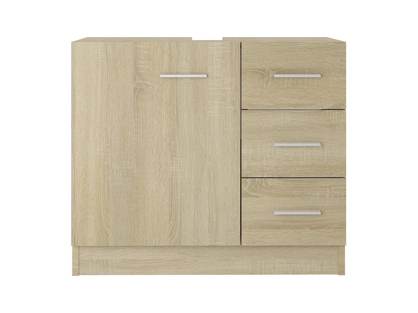 Mueble para fregadero de roble Sonoma de 63 x 30 x 54 cm de madera de ingeniería