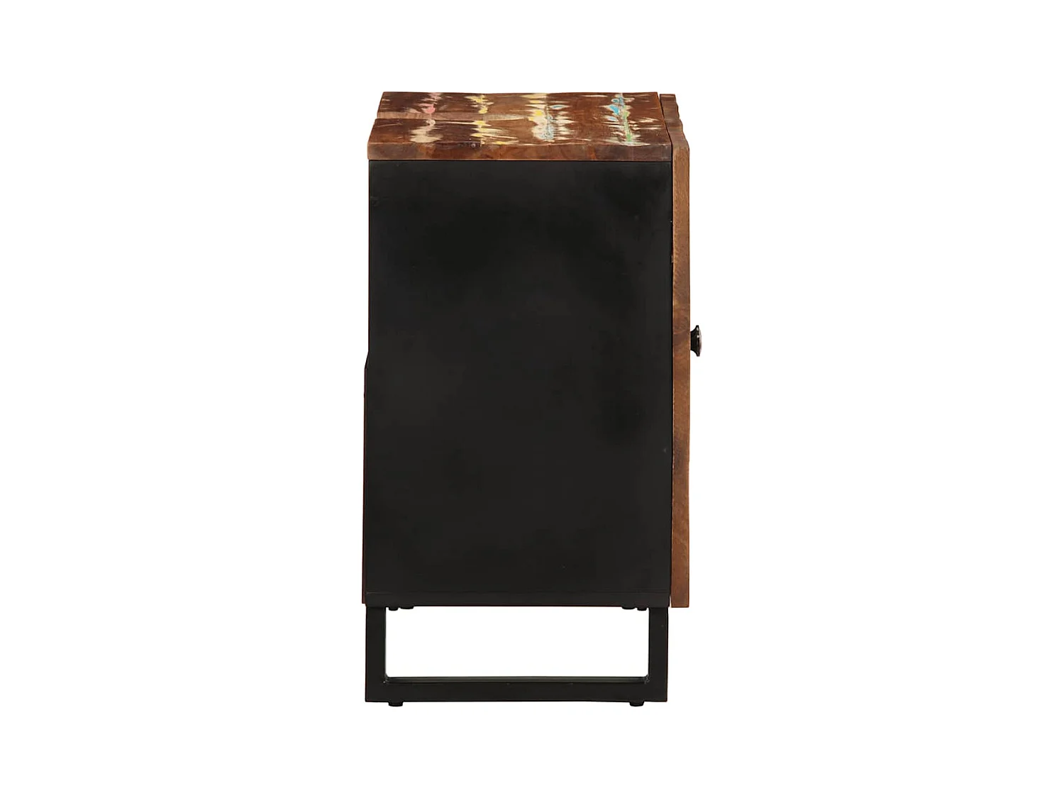 Mobile lavabo 62x33x58 cm in legno di recupero e ingegnerizzato