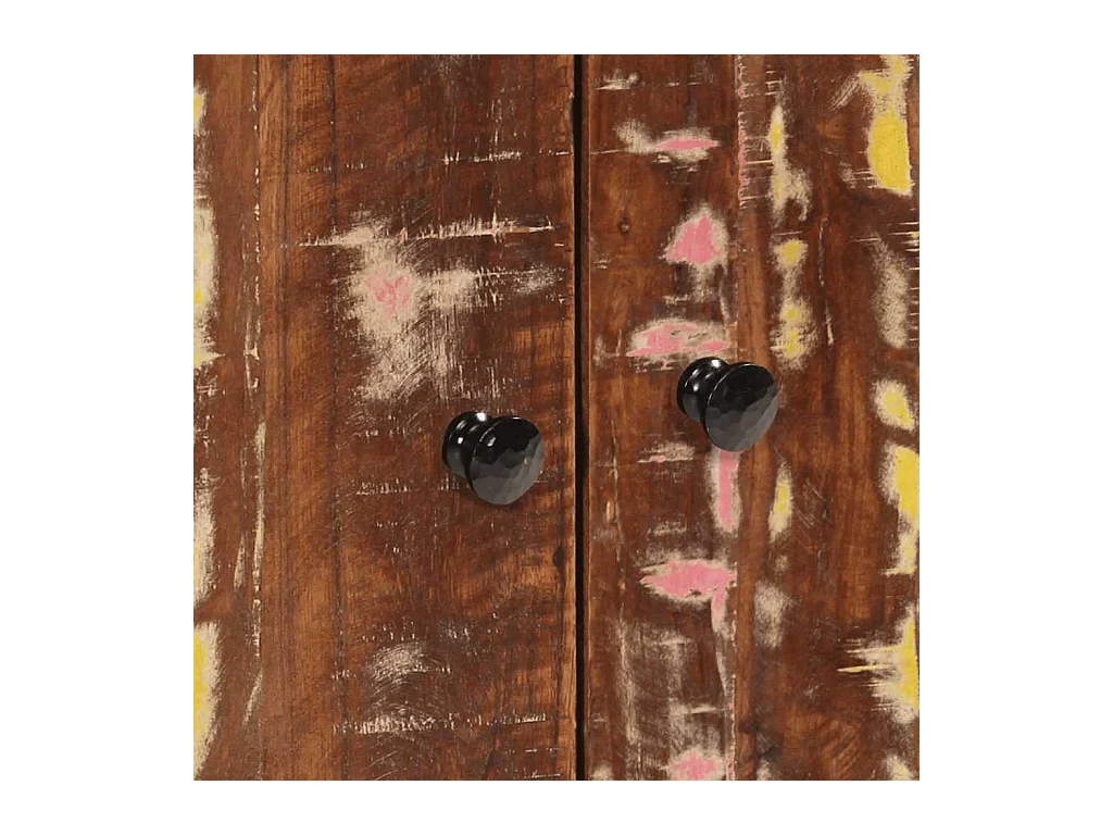 Mobile lavabo 62x33x58 cm in legno di recupero e ingegnerizzato