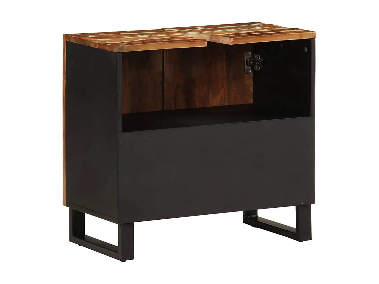 Waschbeckenunterschrank 62x33x58 cm Altholz und Holzwerkstoff