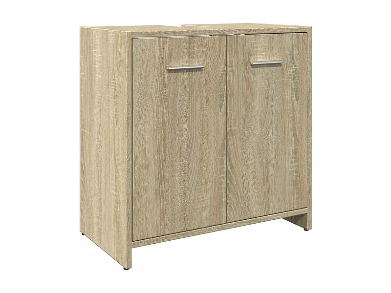 Mueble de baño para lavabo de roble Sonoma 60x33x60 cm