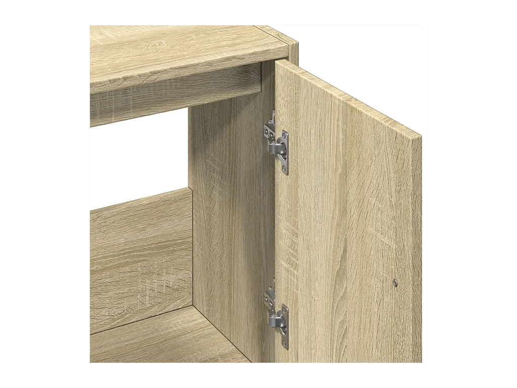 Mueble lavabo roble Sonoma 63x29x55 cm madera de ingeniería