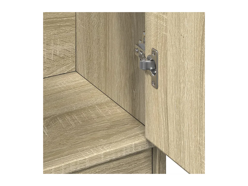 Mueble lavabo roble Sonoma 63x29x55 cm madera de ingeniería