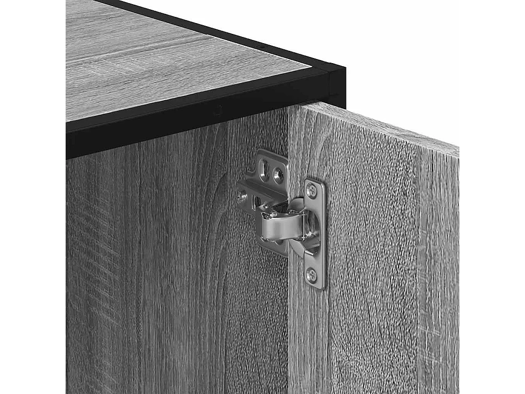 Armoire de lavabo de salle de bain sonoma gris 90x33x60 cm