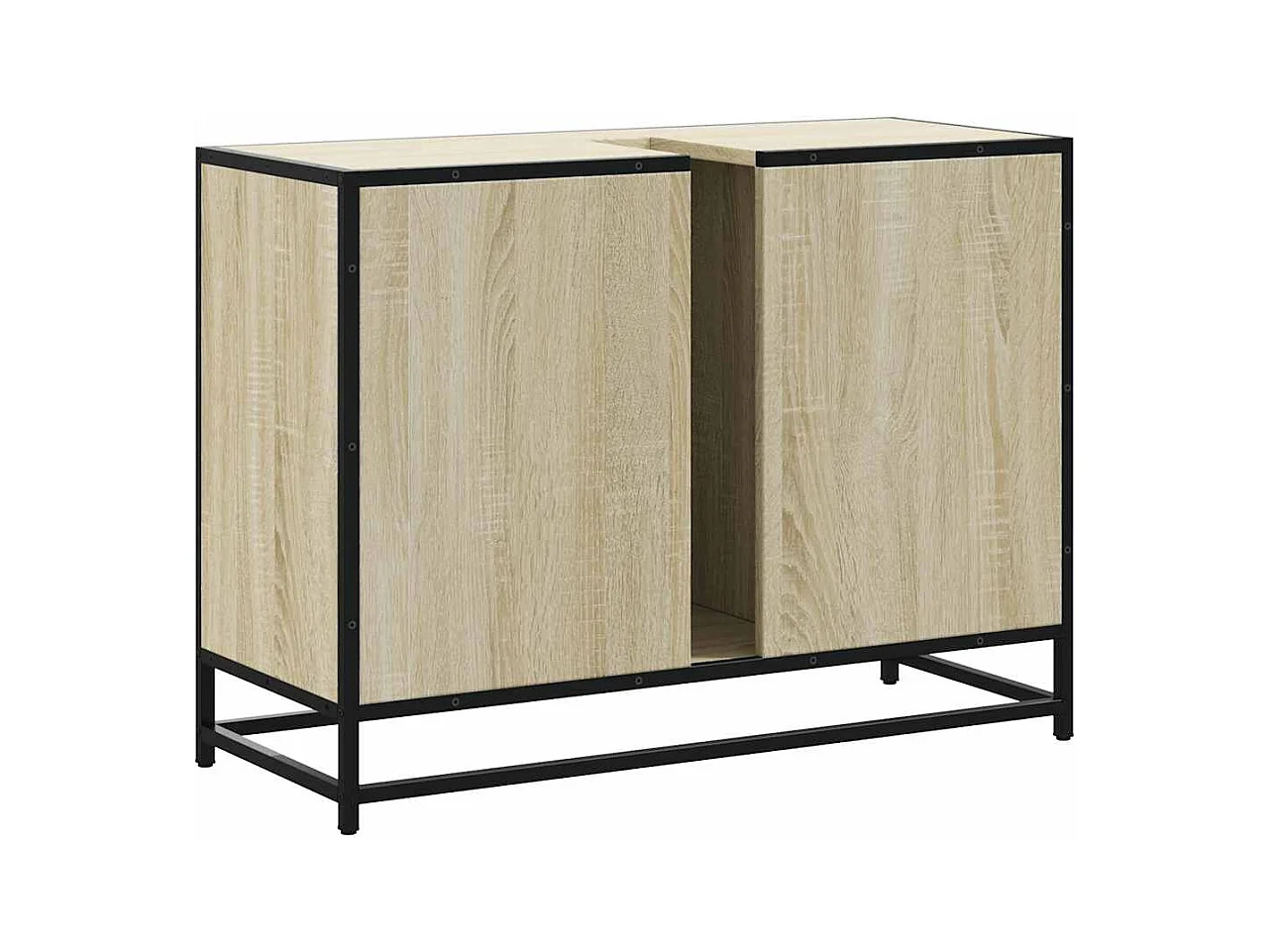 Sonoma eikenhouten wastafelkast voor in de badkamer