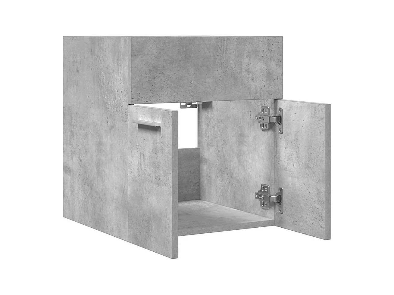 Betongrijs badkamer wastafelmeubel 41x38,5x46 cm