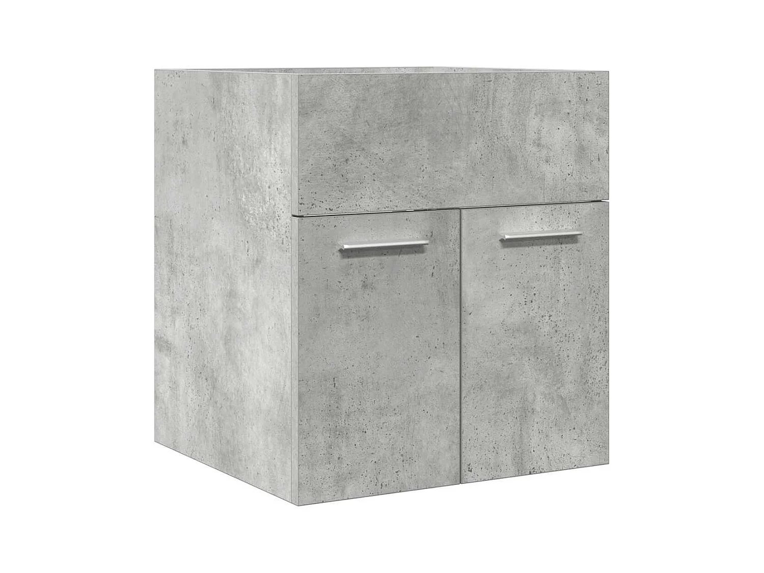 Armoire de lavabo de salle de bain gris béton 41x38,5x46 cm