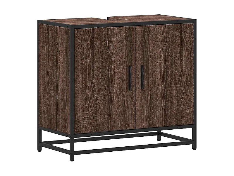 Badkamer wastafelkast bruin eiken 65x33x60 cm