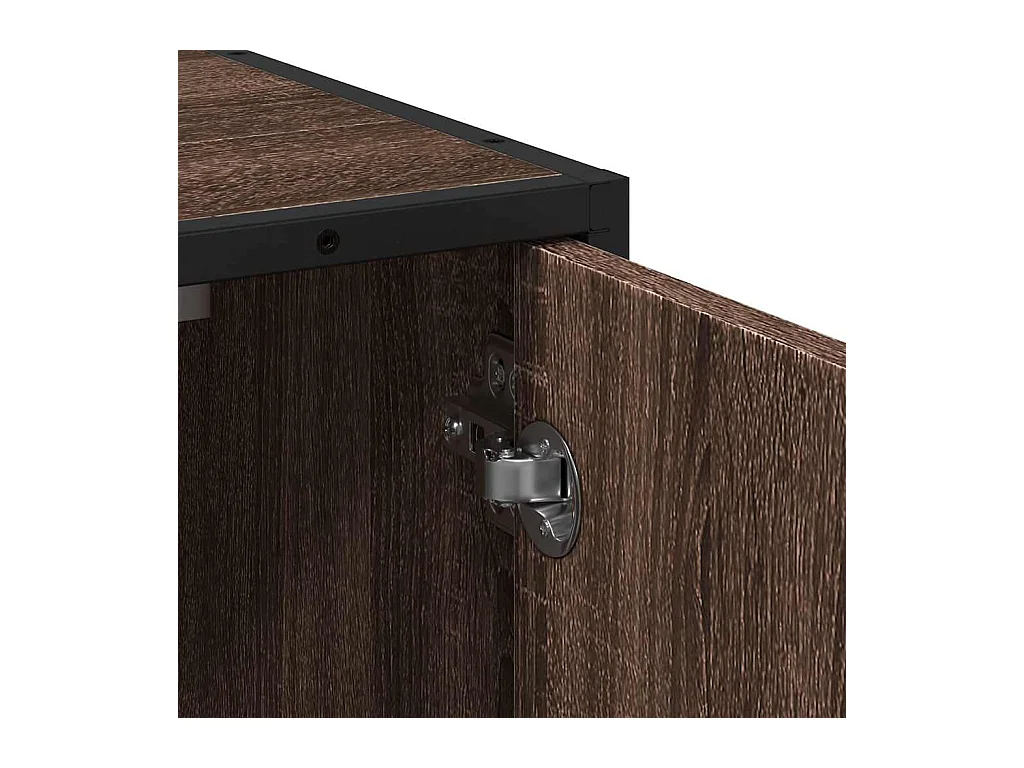 Armoire de lavabo de salle de bain chêne marron 65x33x60 cm