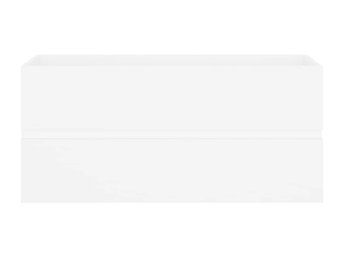 Mueble para lavabo blanco 100x38,5x45 cm Madera de ingeniería