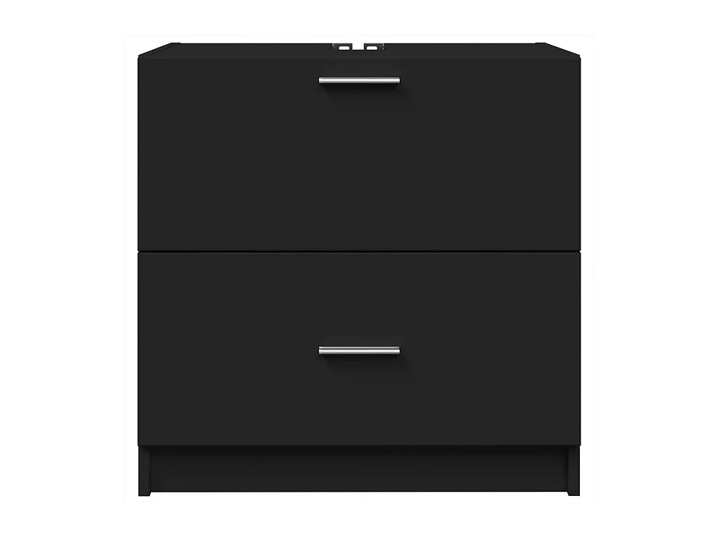 Zwarte wastafelkast 59x37x59 cm bewerkt hout