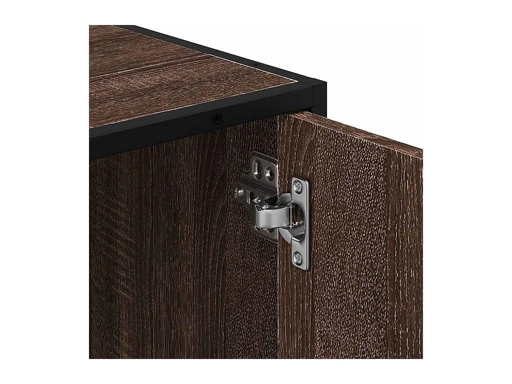 Armoire de lavabo de salle de bain chêne marron 65x33x60 cm