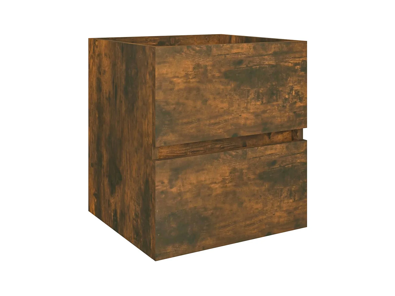 Gerookte eiken spoelbakkast 41x38,5x45 cm bewerkt hout