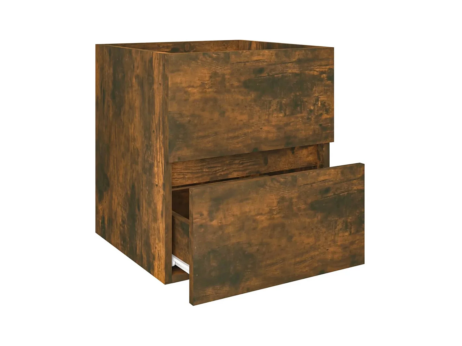 Gerookte eiken spoelbakkast 41x38,5x45 cm bewerkt hout