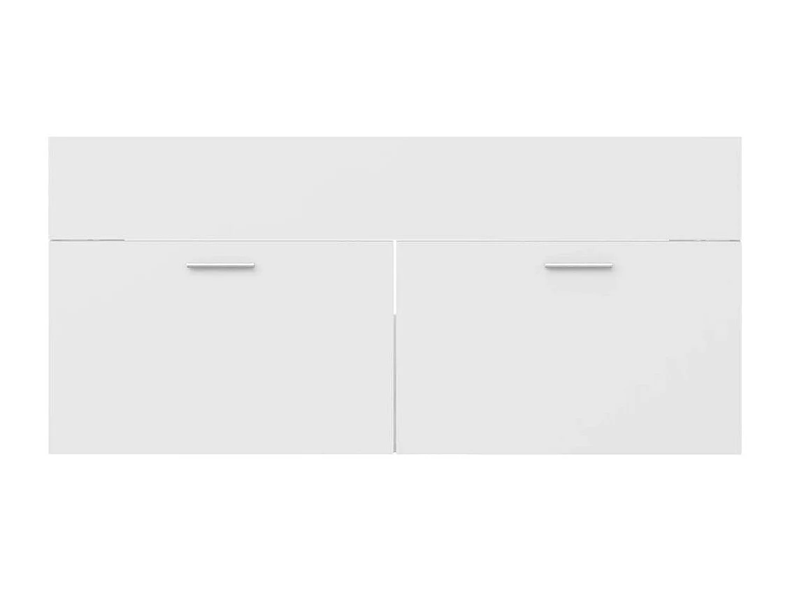 Armoire d'évier Blanc 100x38,5x46 cm Bois d’ingénierie