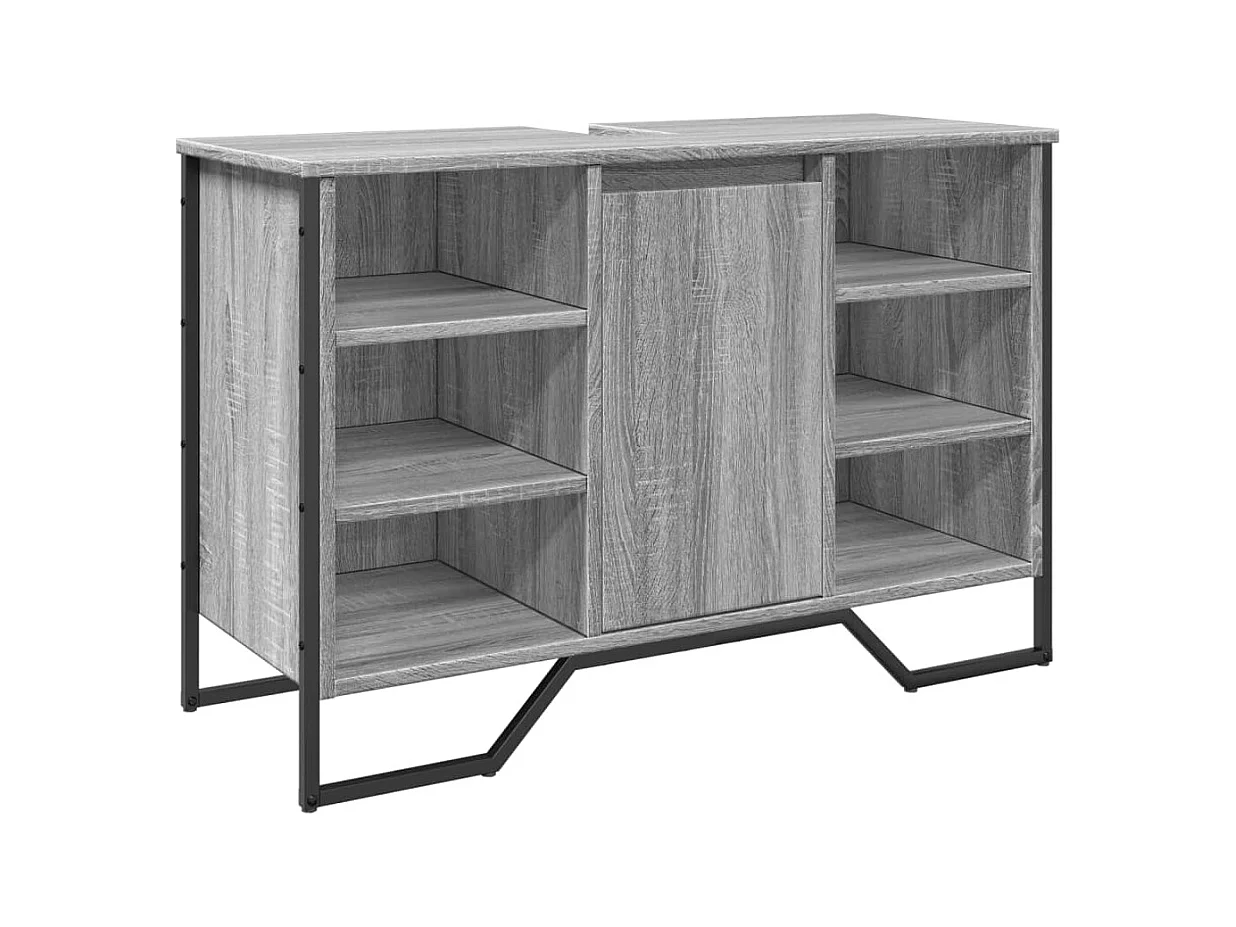 Sonoma grijze wastafelkast 91x35x60 cm