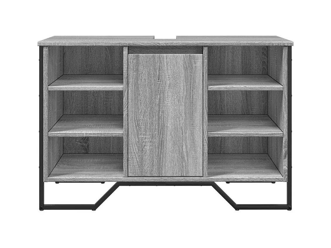 Sonoma grijze wastafelkast 91x35x60 cm