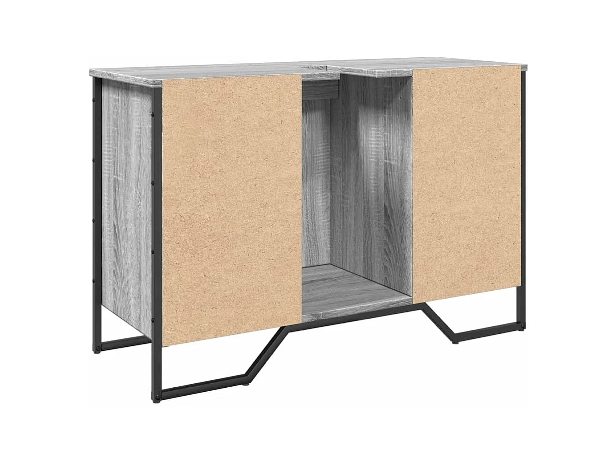 Sonoma grijze wastafelkast 91x35x60 cm