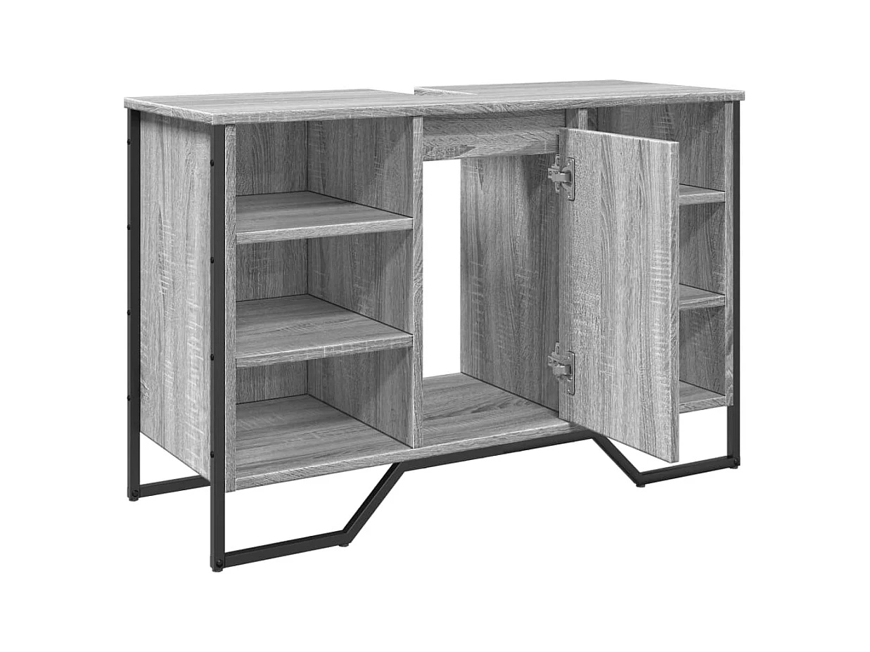 Sonoma grijze wastafelkast 91x35x60 cm