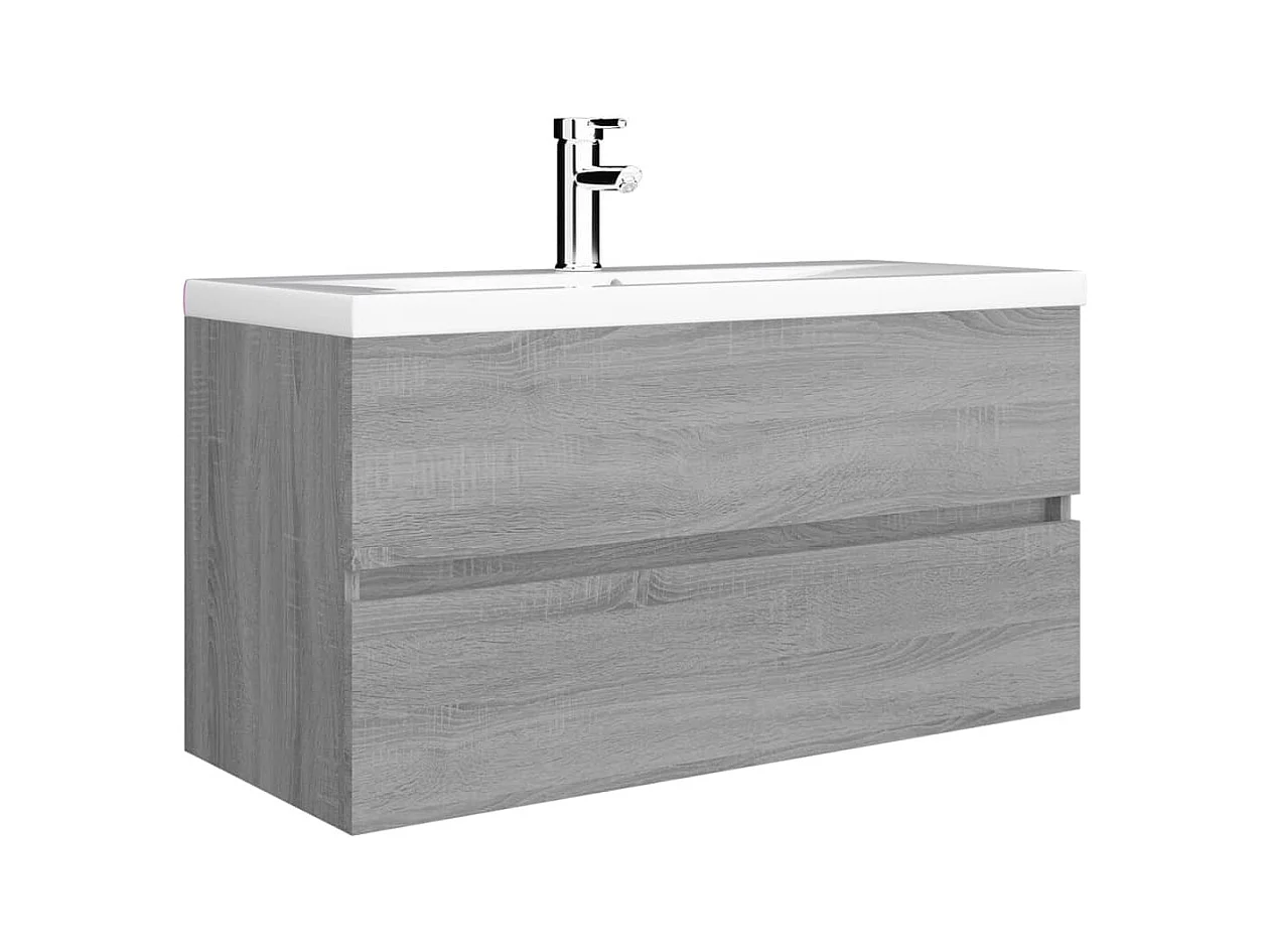 Sonoma Grey Spoelbakkast 90x38,5x45 cm Technisch hout