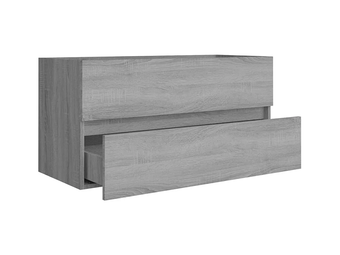 Sonoma Grey Spoelbakkast 90x38,5x45 cm Technisch hout