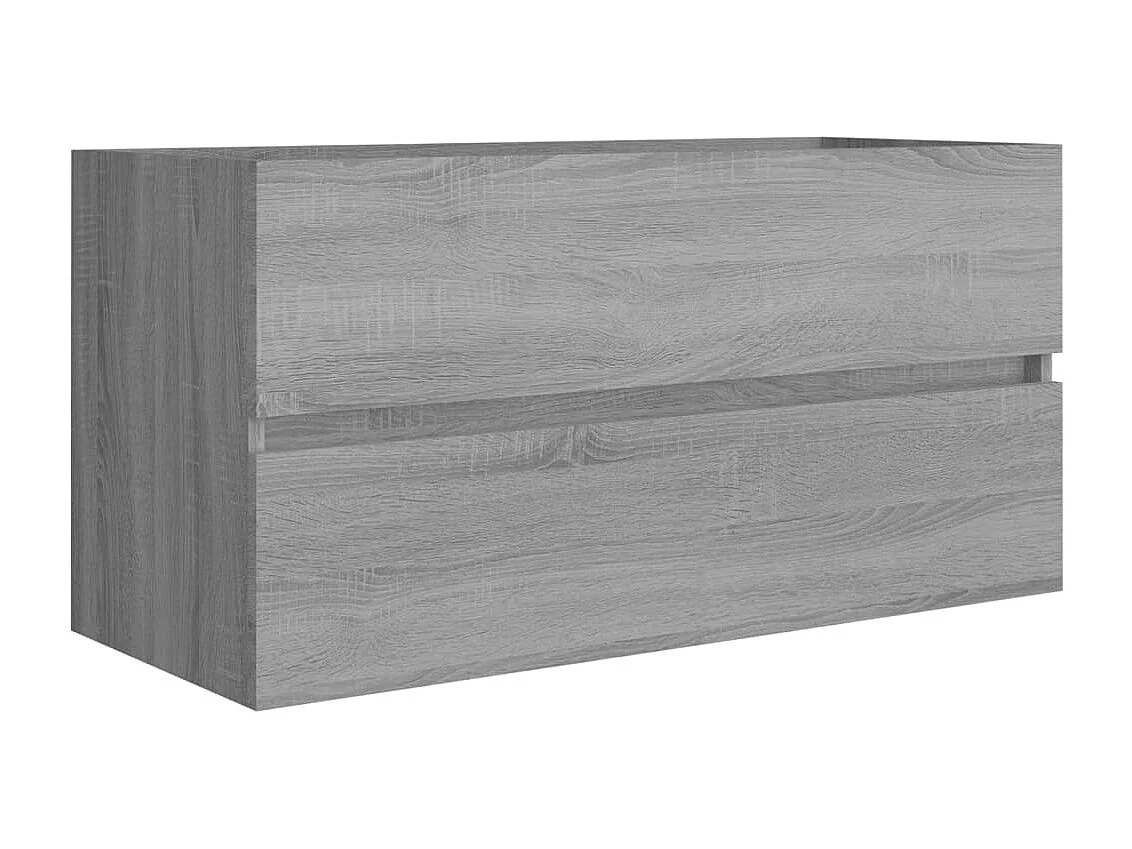 Mueble para lavabo Sonoma gris 90x38,5x45 cm Madera de ingeniería