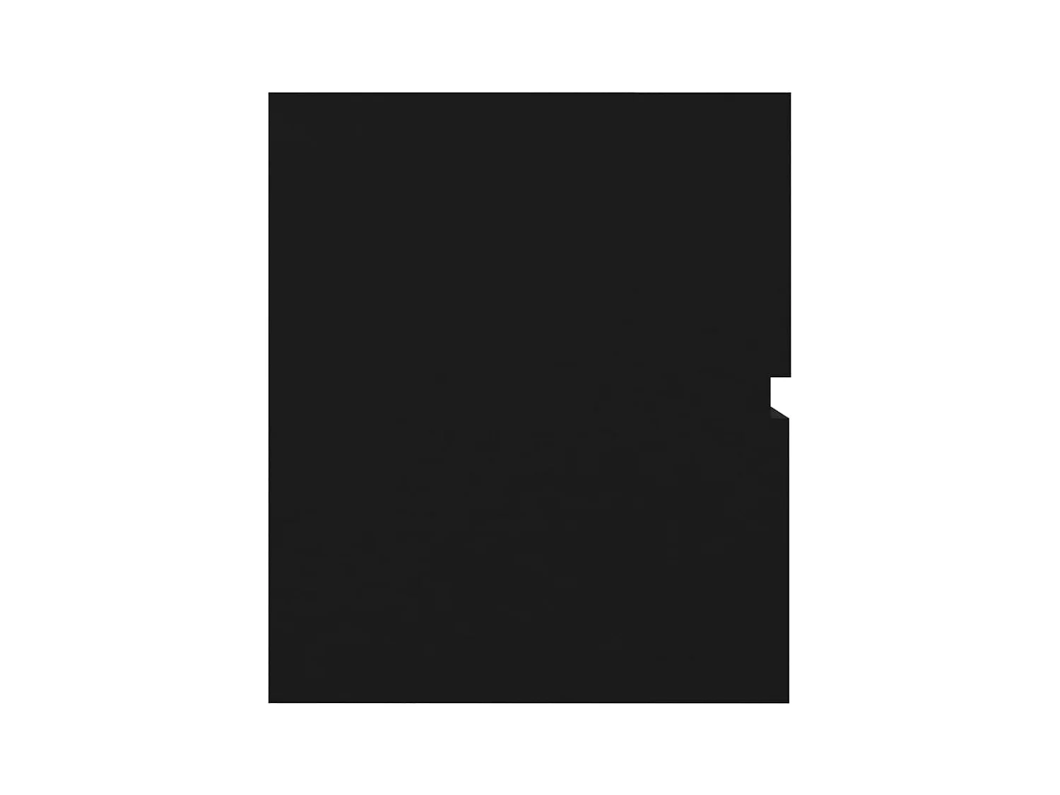 Mueble para lavabo negro de 60 x 38,5 x 45 cm de madera de ingeniería