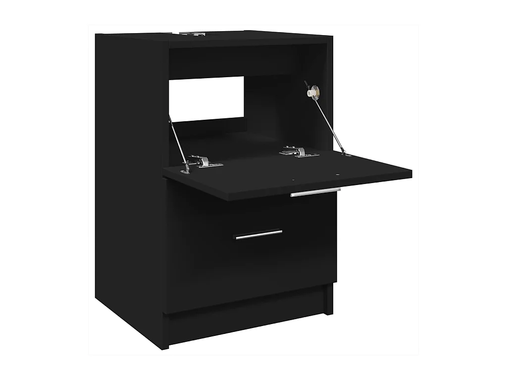 Zwarte wastafelkast 40x37x59 cm bewerkt hout