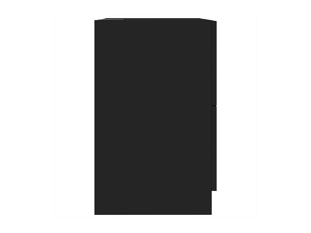 Zwarte wastafelkast 40x37x59 cm bewerkt hout