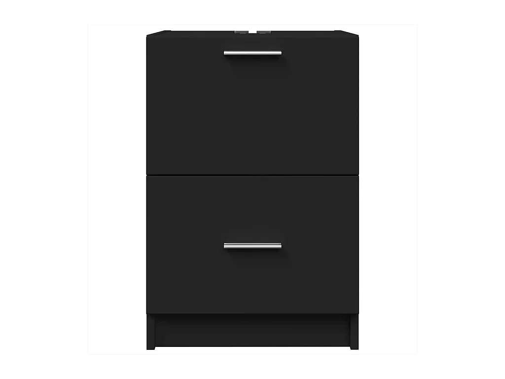 Mueble lavabo negro 40x37x59 cm madera de ingeniería