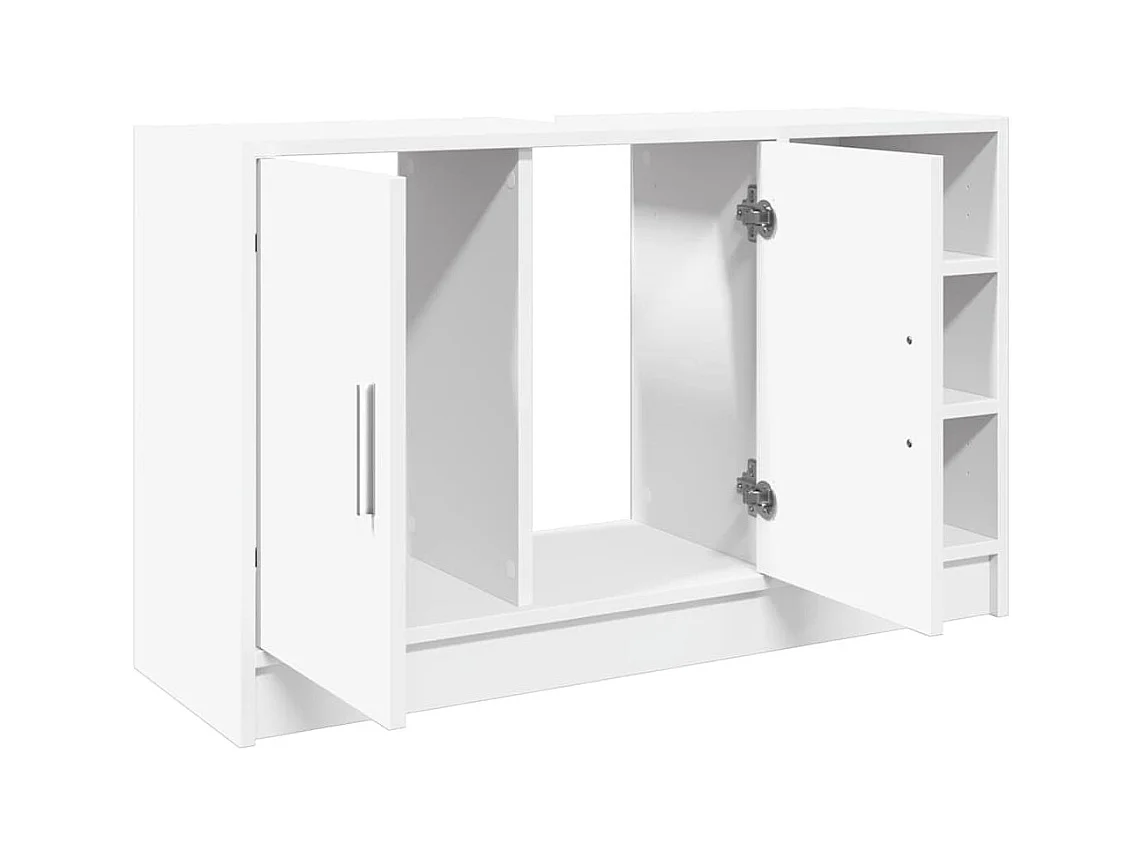 Mueble lavabo blanco 90x29x55 cm madera de ingeniería