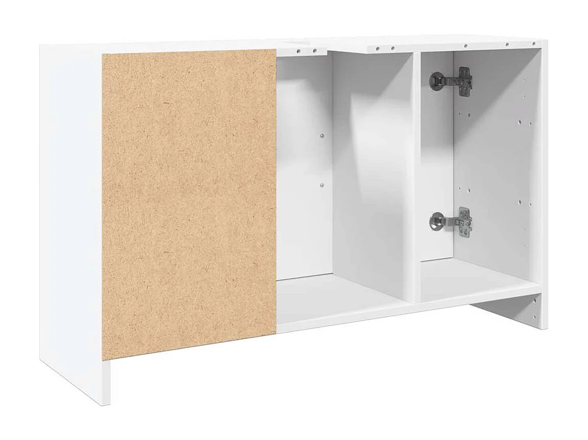 Mobile lavabo bianco 90x29x55 cm in legno ingegnerizzato