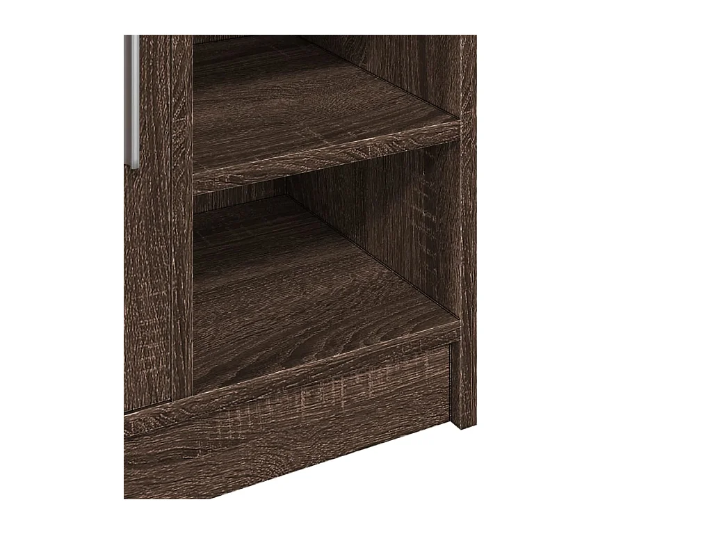 Mueble lavabo roble marrón 63x29x55 cm madera de ingeniería