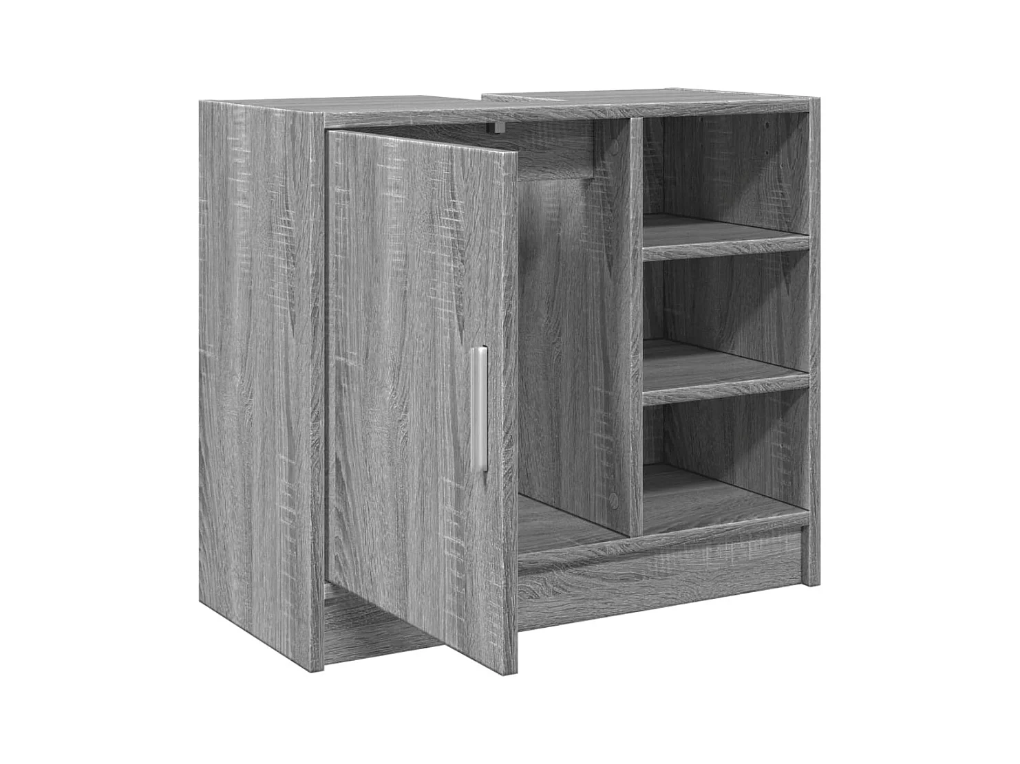 Sonoma grijze spoelbakkast 63x29x55 cm bewerkt hout