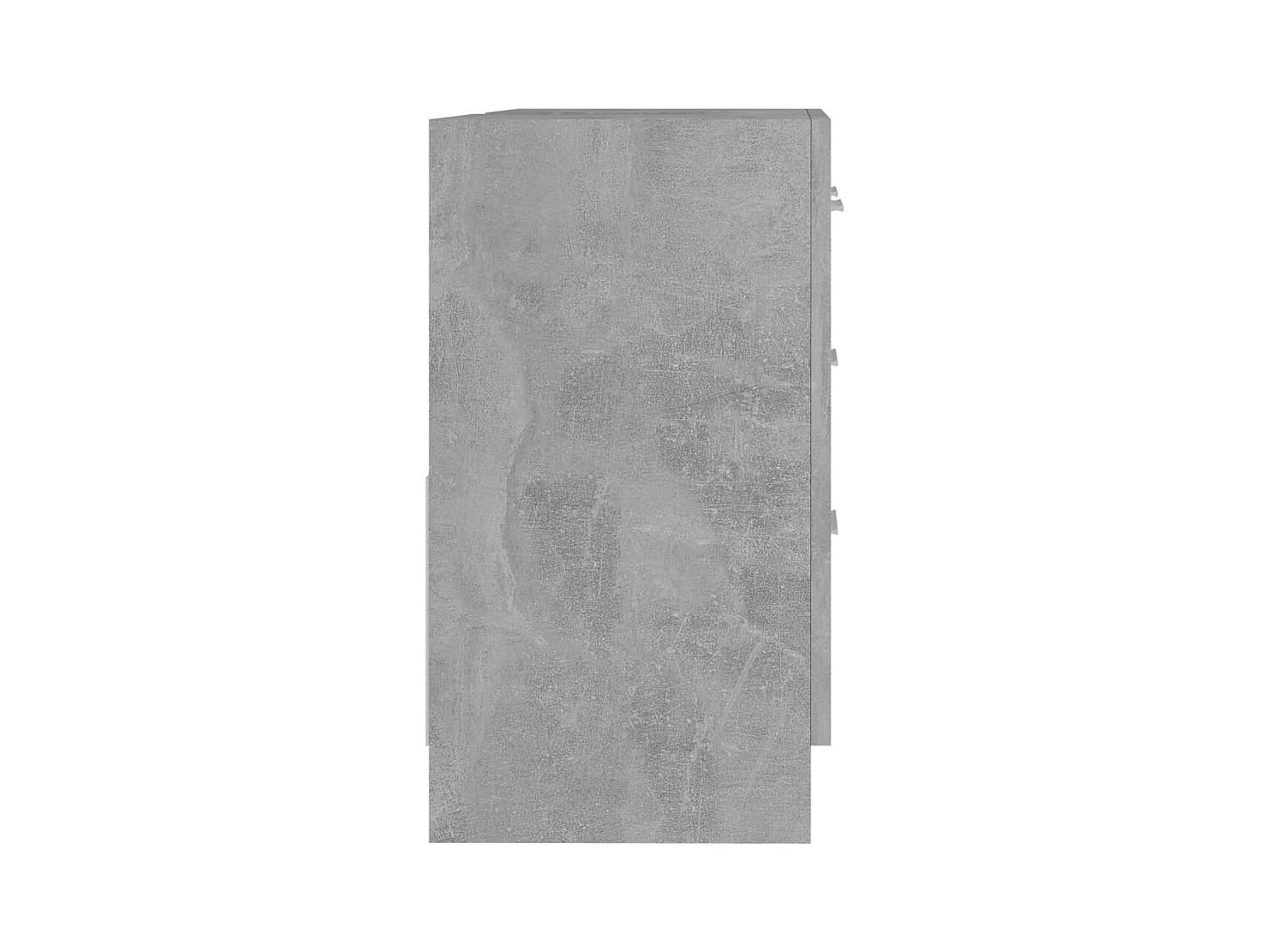 Betongrijze spoelbakkast 63x30x54 cm bewerkt hout