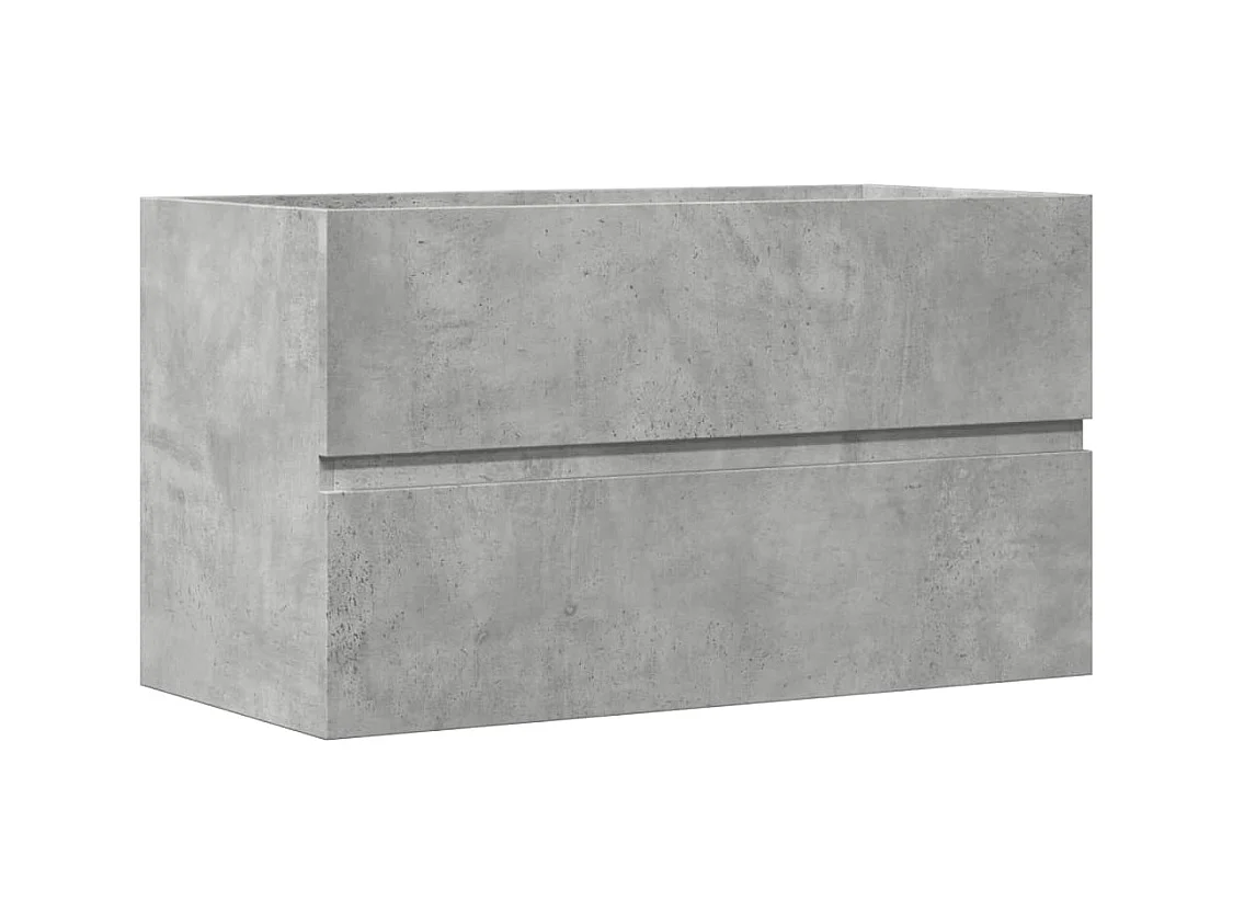 Betongrijze spoelbakkast 90x38,5x45 cm spaanplaat